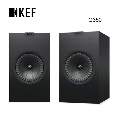 英國 KEF Q350 2路分音書架型揚聲器 Uni-Q同軸同點 黑色 送原廠磁力喇叭罩 原廠公司貨