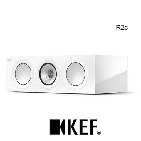 ●內建高品質Uni-Q 同軸共點單元英國 KEF R2c Gloss White 單支 三路分音中置揚聲器 Uni-Q 同軸共點單元 鋼琴白 台灣公司貨