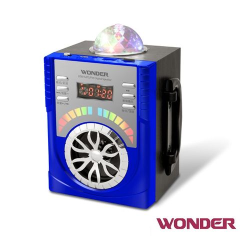 WONDER USB/MP3/FM 隨身音響 WS-P009(藍色)