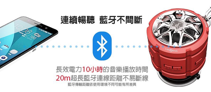 連續暢聽 藍牙不間斷長效電力10小時的音樂播放時間20m超長藍牙連線距離不易斷線藍牙傳輸距離依使用環境不同可能有所差異