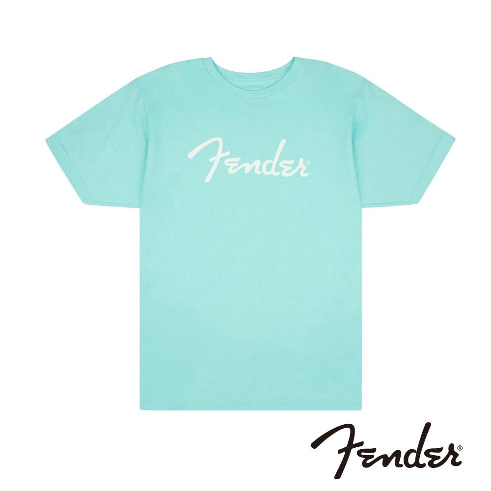 Fender  Spaghetti Logo T-Shirt - Daphne Blue