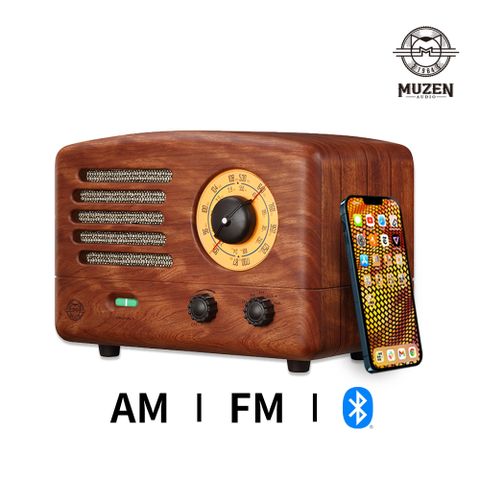 MUZEN Original 2 經典復刻藍牙音響收音機-胡桃木