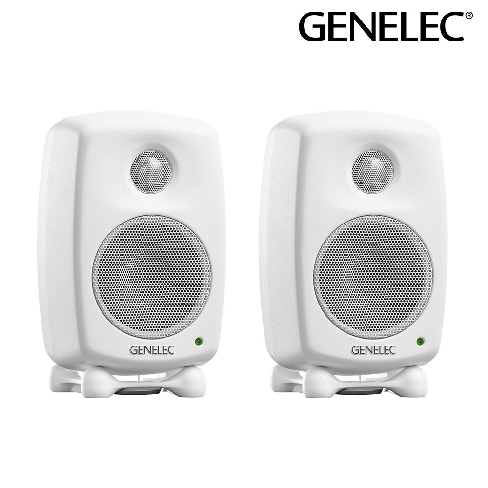 GENELEC  8010A 白色 3吋 主動式監聽喇叭 一對