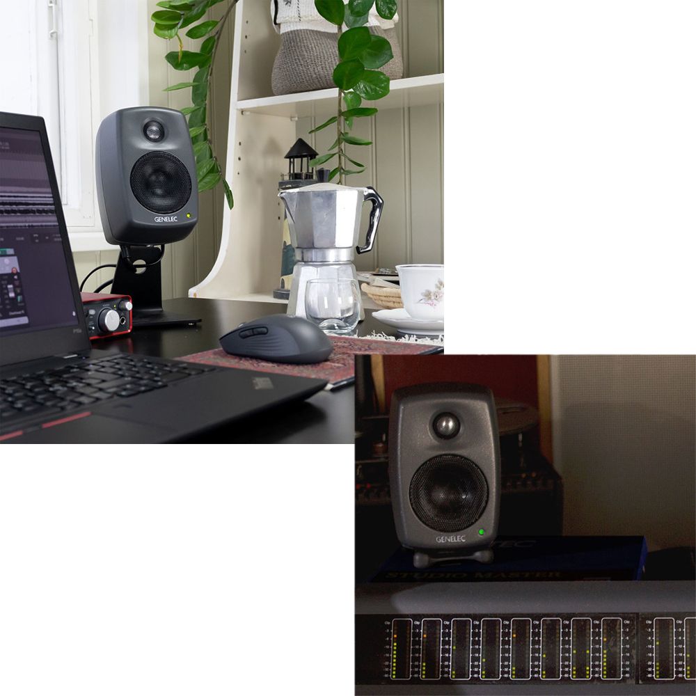 GENELEC  8010A 白色 3吋 主動式監聽喇叭 一對