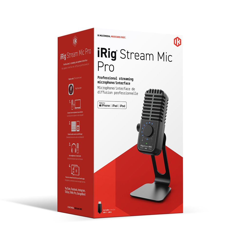 IK Multimedia  iRig Stream Mic Pro行動裝置麥克風 (海國)