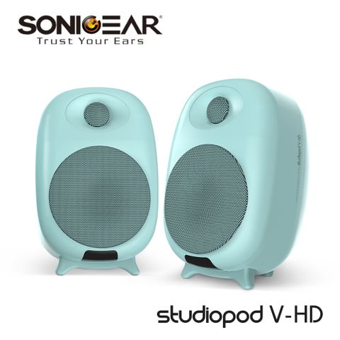 【SonicGear】Studiopod V-HD 2.0聲道高傳真藍牙多媒體音箱系統_清新綠Mint