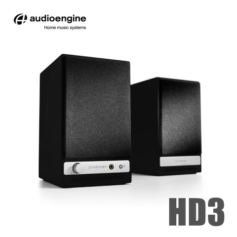 HowHear代理美國品牌Audioengine HD3 wireless主動式立體聲藍牙書架喇叭-黑色款