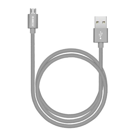 ★原價$399★A-BECO MICRO USB 鋁合金編織充電傳輸線-灰色1.2M 贈可愛捲線器