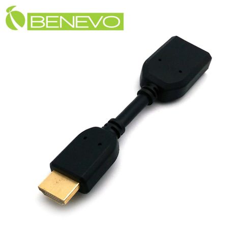 BENEVO滿芯版 10cm 高畫質鍍金接頭HDMI1.4影音延伸超短線(公對母) (BHDMI4001MF)