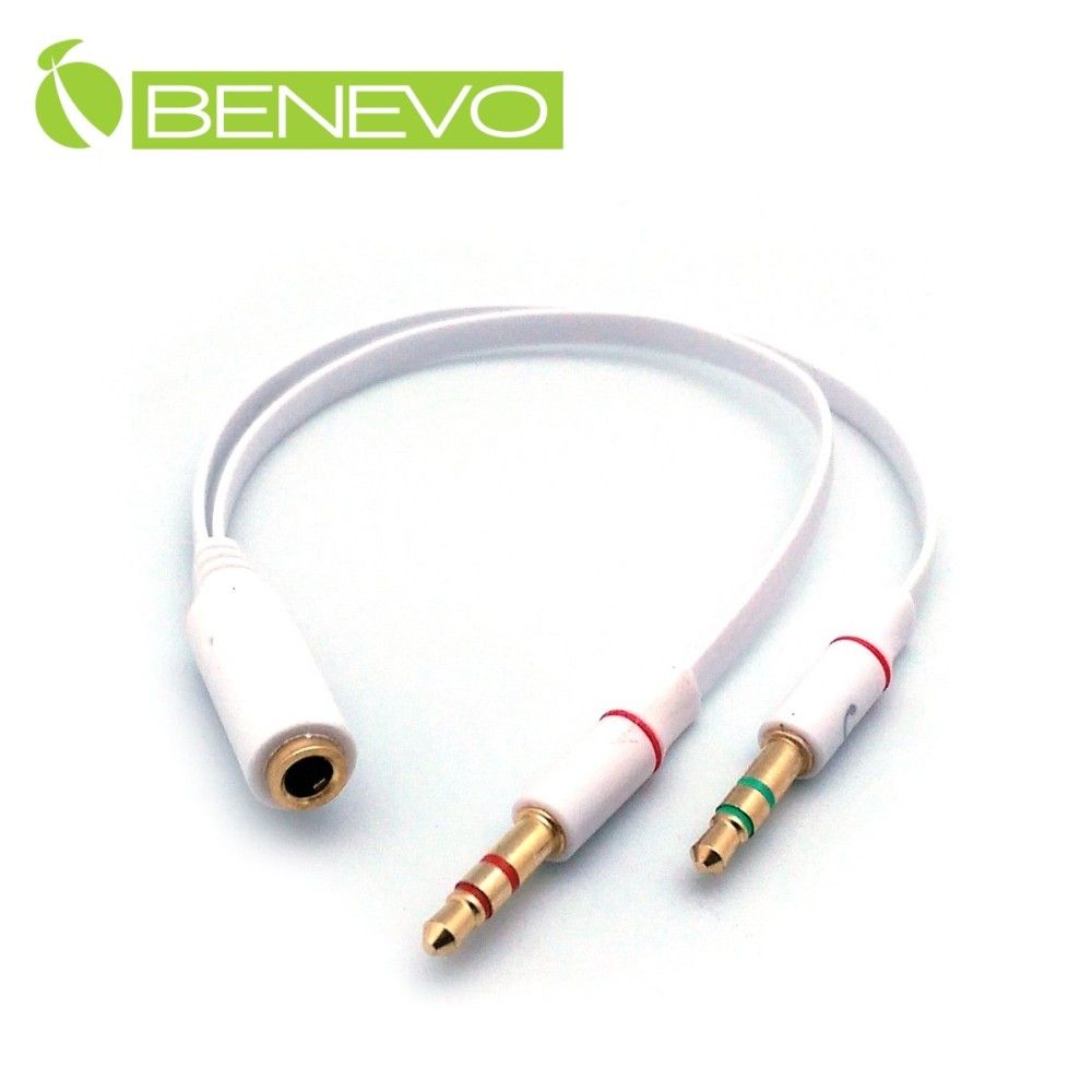 Benevo 手機耳麥轉接電腦連接短線 (BAUFAUM2MS)