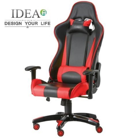 ▼原價6999 限時下殺▼IDEA-舒馬克3D立體包覆舒適電競賽車椅-紅色款