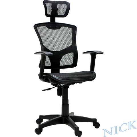 【NICK】 靠枕韌性透氣全網辦公椅(三色可選)