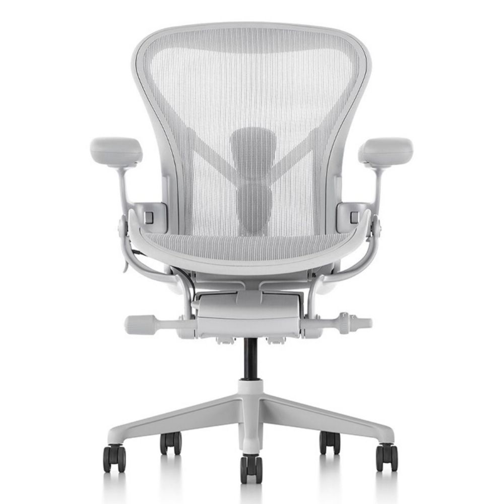 Herman Miller  Aeron2.0 全功能款人體工學椅 Size B 礦石白 (平行輸入)