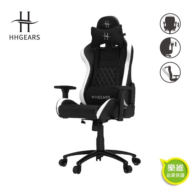  【HHGears】XL500 電競椅 黑白