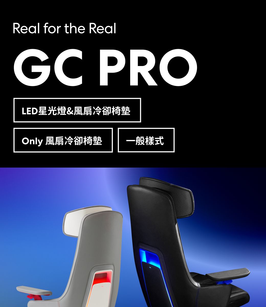 Real for the RealGC PROLED星光燈&風扇冷卻椅墊Only 風扇冷卻椅墊一般樣式