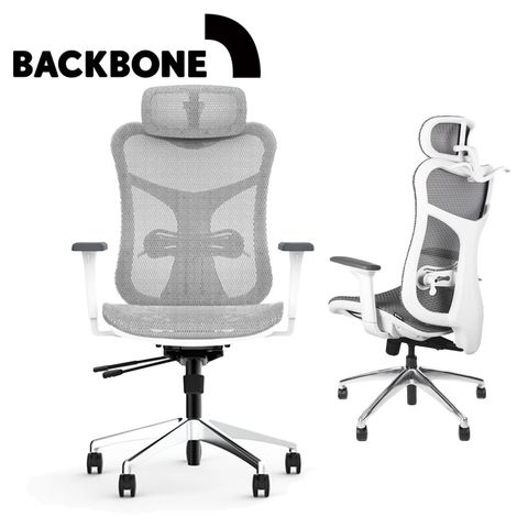 Backbone Kabuto White 人體工學椅(白框)-網座