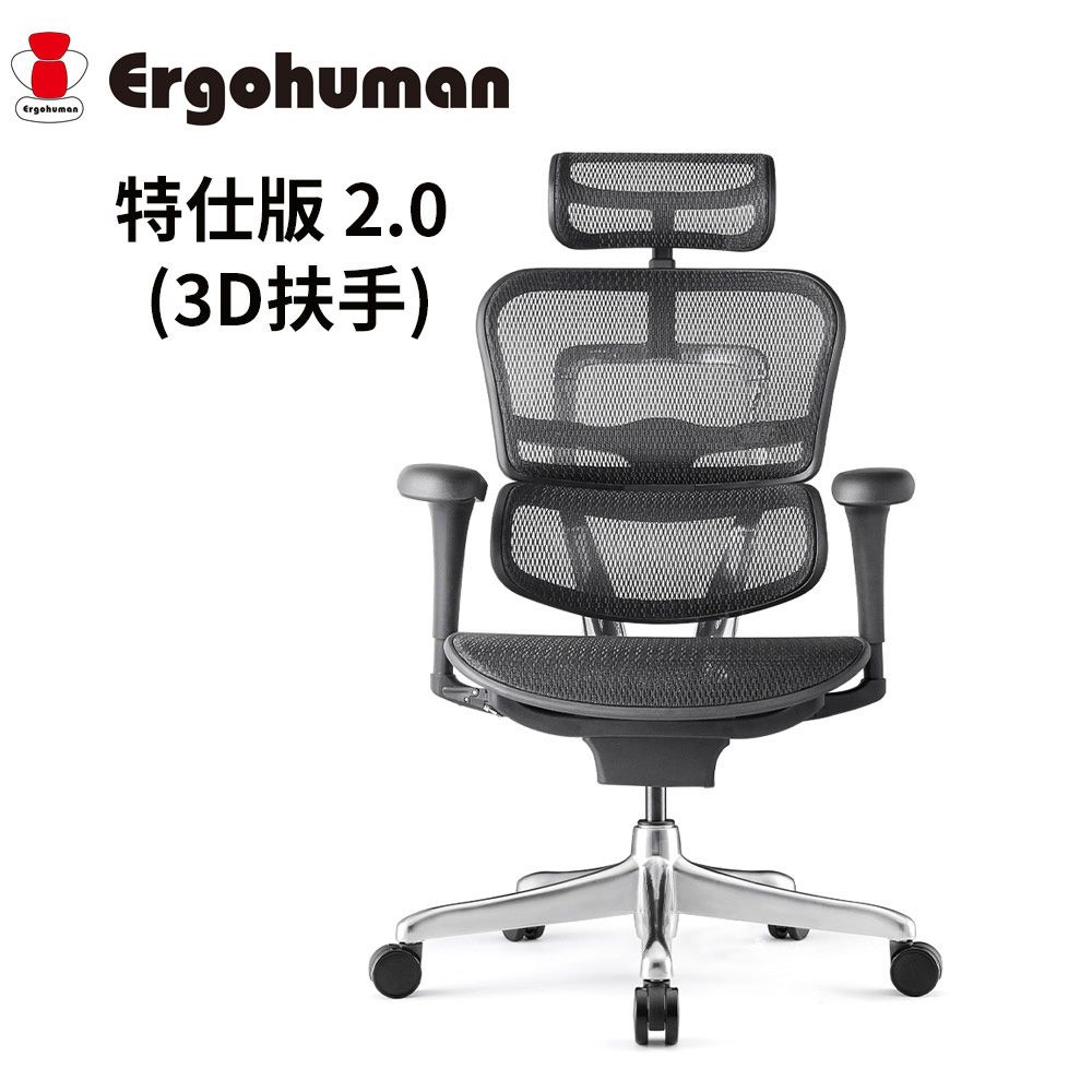 Ergohuman 特仕版 2.0 (3D扶手) 人體工學椅 - PChome 24h購物