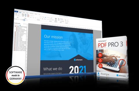 Ashampoo PDF Pro 3 - 輕鬆轉換、建立和編輯 PDF 文件 (多國語言下載版)完整 PDF 編輯解決方案。 程式包含建立、轉換、編輯和保護 PDF 文件的所有工具。