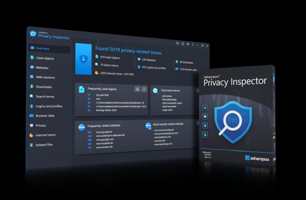Ashampoo  Privacy Inspector - Windows 隱私防護 (多國語言下載版) 