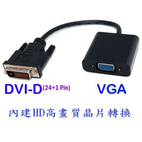 fujiei DVI-D數位轉類比VGA訊號轉換器