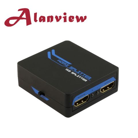 Alanview HDMI 一進二出分配器 完全支援FHD 1080P (AL1312)