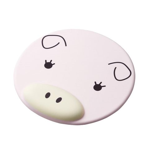 ELECOM 動物造型鼠墊-小豬