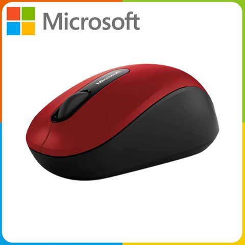 微軟 藍牙行動滑鼠3600(紅)