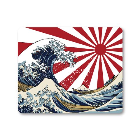 北歐 INS 風格專業滑鼠墊 (22x18cm) - 浮世繪