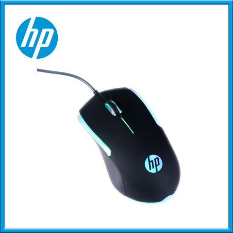 HP惠普原廠高品質HP 惠普 M160 RGB有線電競高效能滑鼠 (黑)