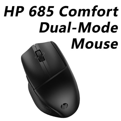 HP 惠普 685 Comfort Dual-Mode Mouse 無線/藍牙 雙模滑鼠(8T6M0UT/接收器或藍牙連線/4向滾輪/6個可自訂鍵)