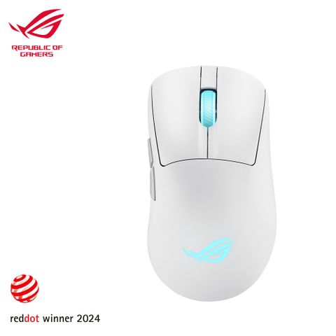 ASUS 華碩 ROG Keris II Origin 無線電競滑鼠 白色