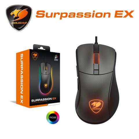 COUGAR 美洲獅 Surpassion  EX 人體工學 RGB 電競滑鼠