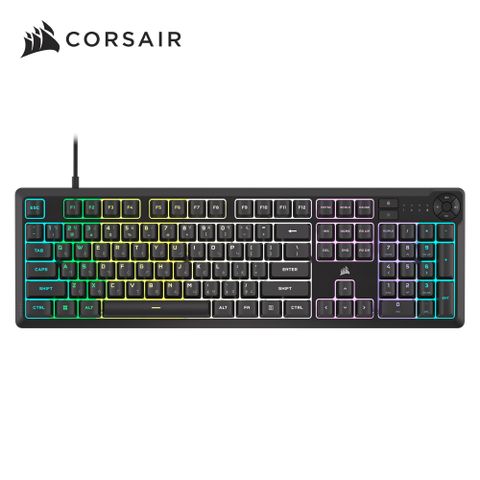 CORSAIR K55 CORE RGB 機械式遊戲鍵盤 - 黑色