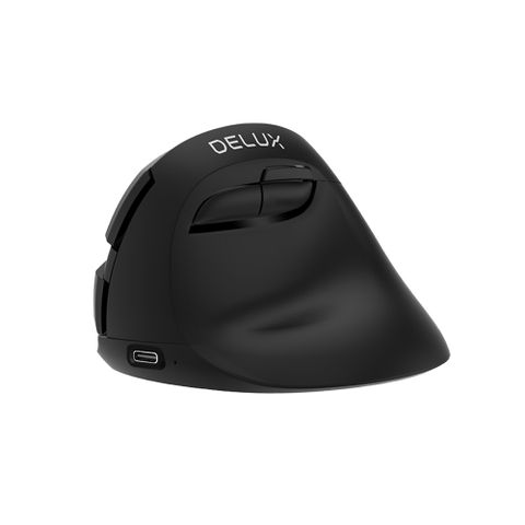 DeLUX M618mini 雙模垂直靜音光學滑鼠 左手專用