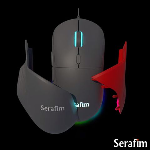 Serafim M1 創新變形滑鼠(附2色Shield配件/支援Windows、MAC、Linux)