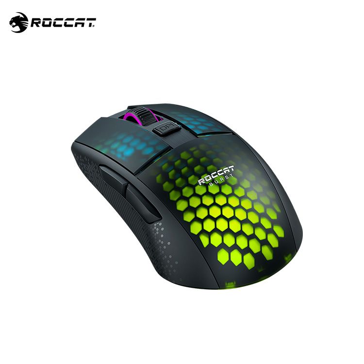 ROCCAT  Burst Pro Air 輕量光學對稱型電競滑鼠 黑