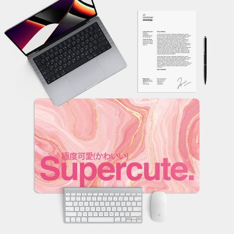 PIXOSTYLE SuperCute 極度可愛 大尺寸 電競滑鼠墊 餐墊 辦公桌墊