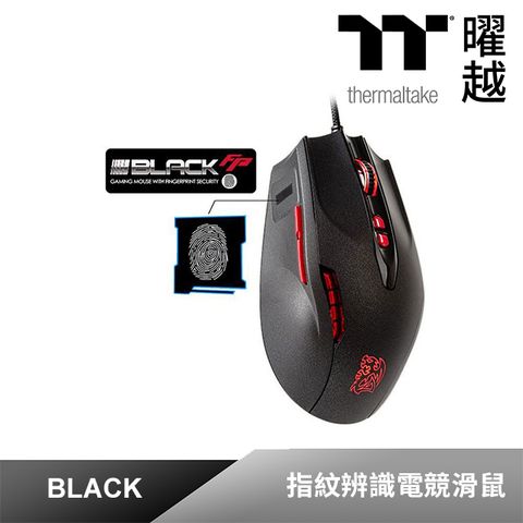 Thermaltake 曜越 黑者BLACK【FP】 指紋辨識電競滑鼠 (MO-BKV-WDLGBK-01)