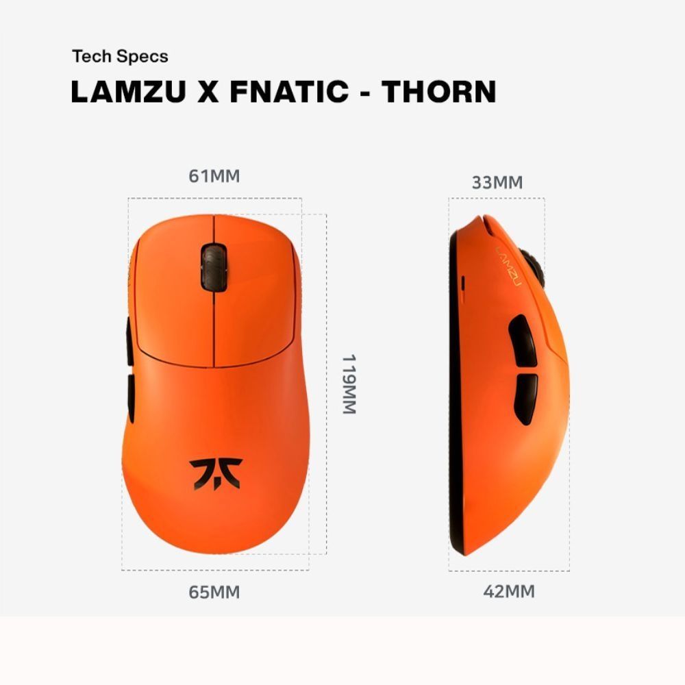 FNATIC Fnatic x Lamzu THORN荊棘無線電競滑鼠-4K 特別版(含4K接收器)