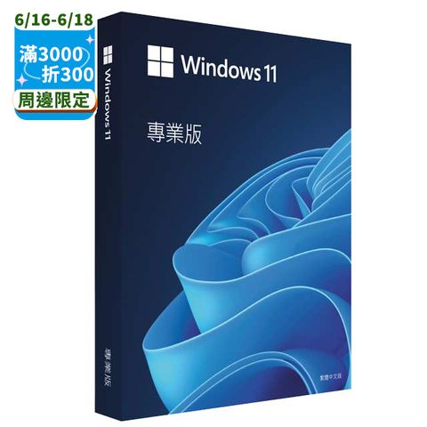 Windows 11 專業中文版 完整盒裝版