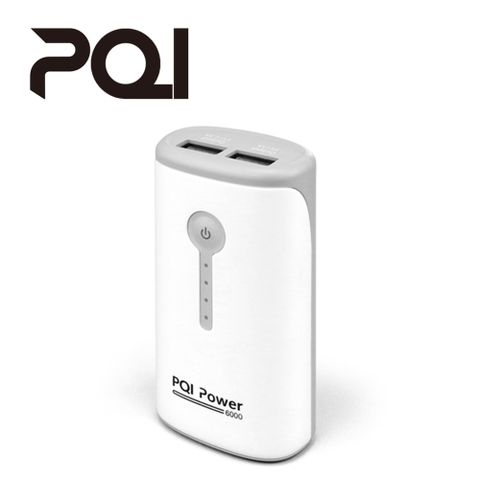 PQI 6000mAh 單孔Mirco-A輸入 雙孔USB-A輸出 行動電源