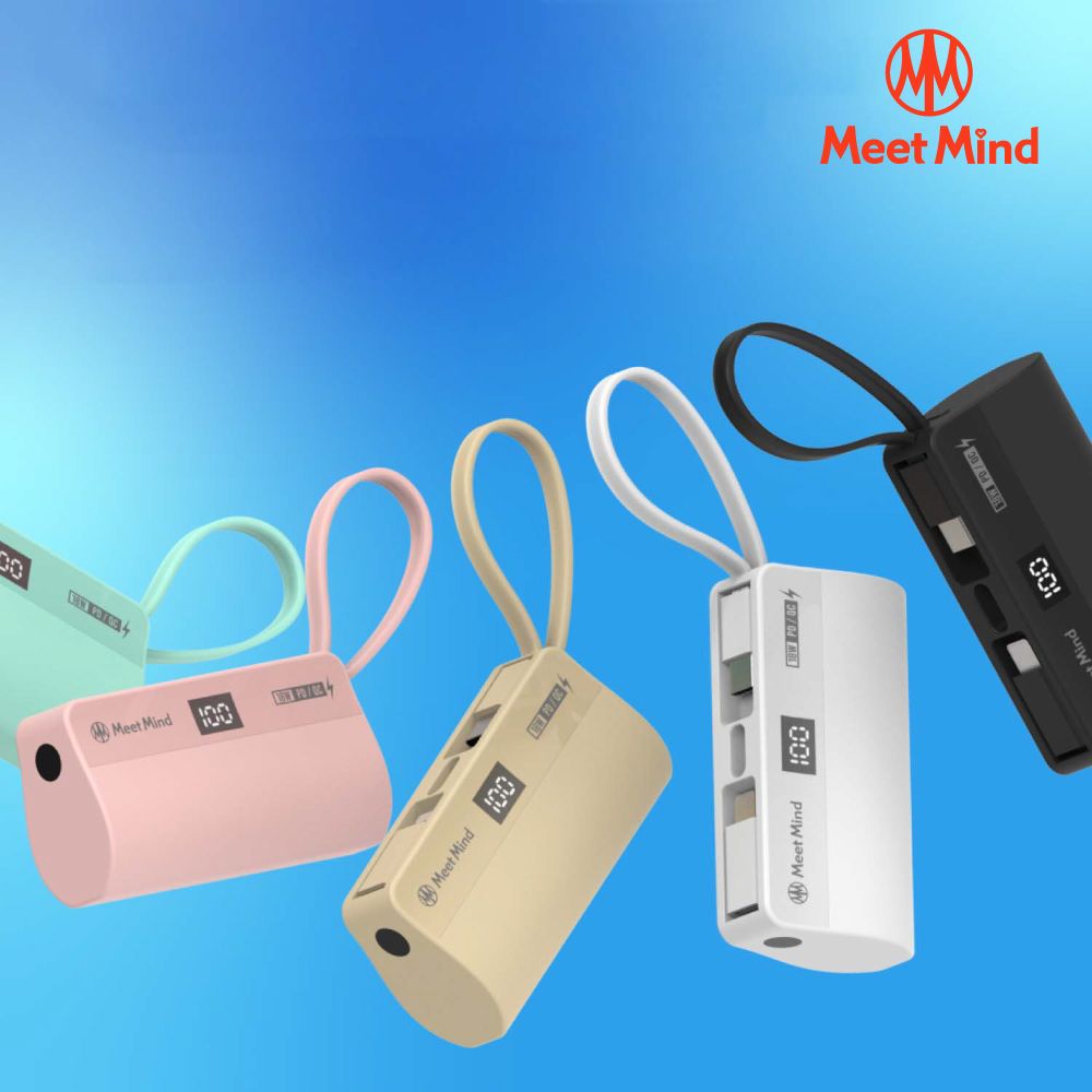 Meet Mind Meet Mind 5000mAh 直插式行動電源 (Type-C頭+Type-C自帶線)