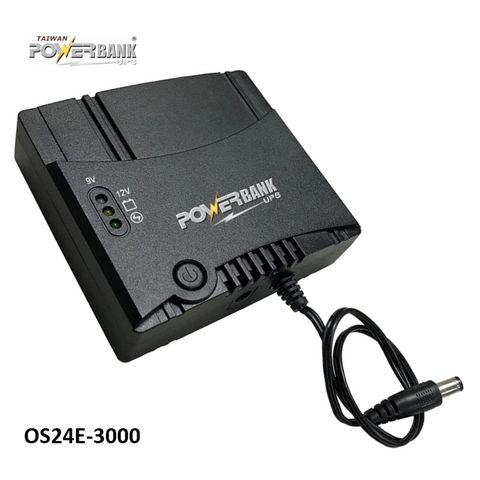 [Powerbank UPS不斷電系統] OS24E-3000 2A大電流 Mini DC UPS(9V/12V/24W)