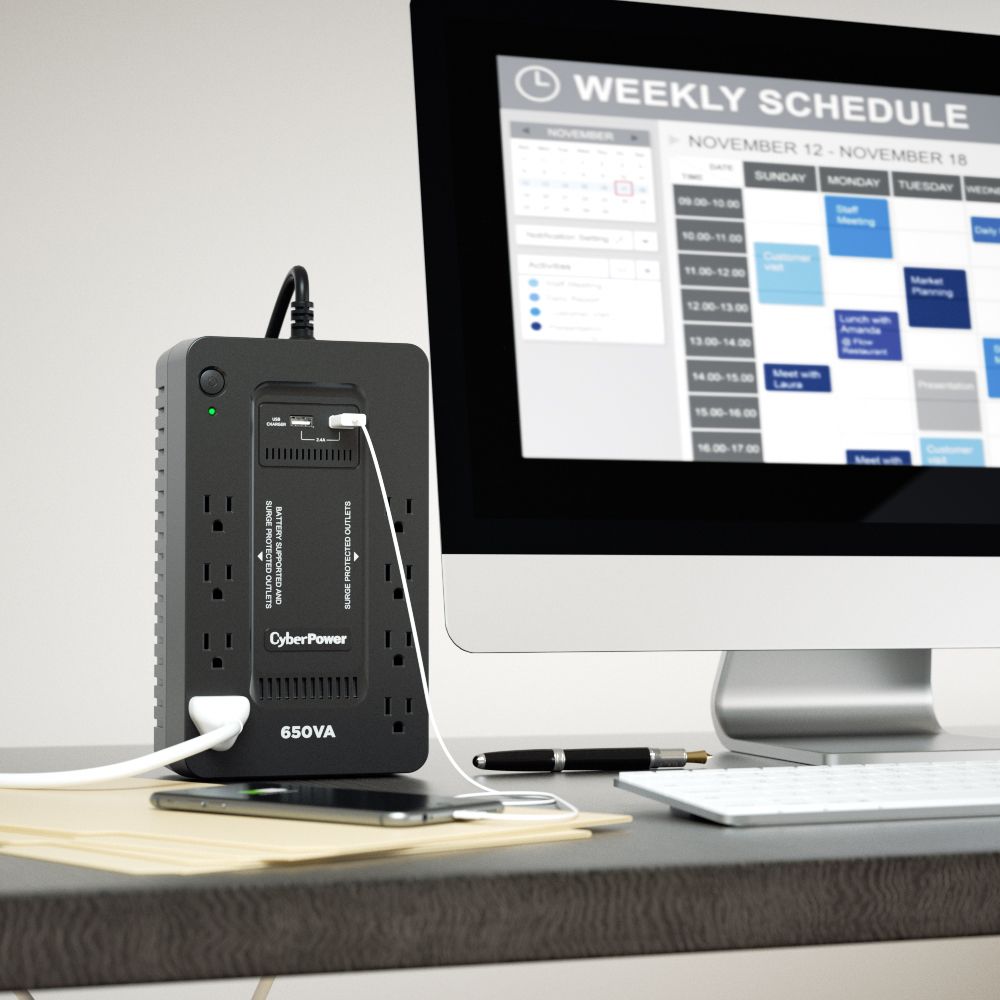 OTECTED OUTLETS  ANDSURGE PROTECTED OUTLETSCyberPower650VAWEEKLY SCHEDULENOVEMBERNOVEMBER 12-NOVEMBER 18SUNDAY MONDAY TUESDAY 12.00-13.0015.00Market