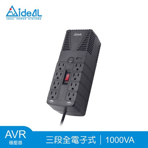 IDEAL 愛迪歐 1000VA 三段式穩壓器 PS-1000(500W)