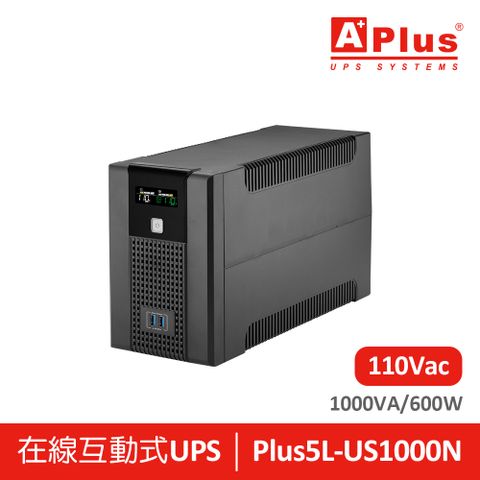 Aplus 特優 [二入組]Aplus 特優 在線互動式UPS Plus5L-US1000N 1KVA+USB