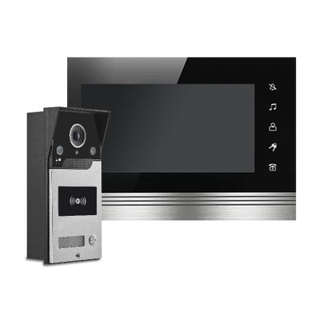 門禁總機系統 7吋 門口對講機組 刷卡開門