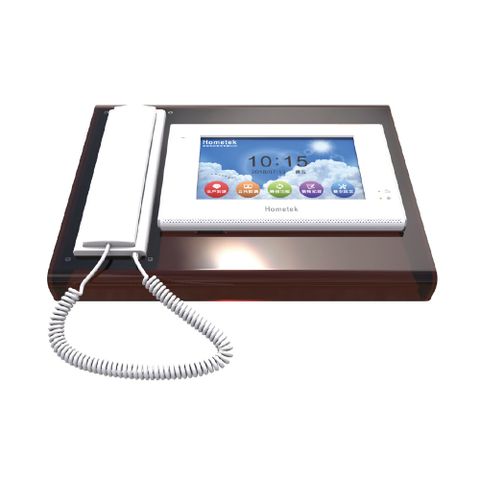 帝網監視器Hometek HA-8618 8吋 網路管理機 雙向對講 具保全系統連線