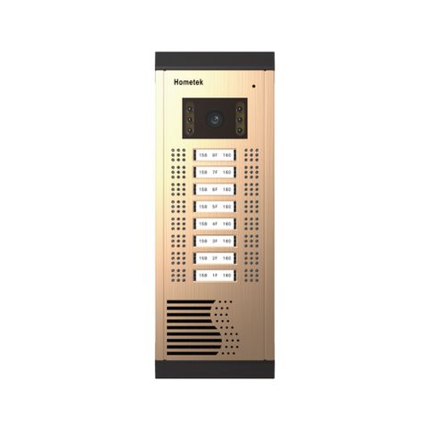 帝網監視器Hometek HVP-26 16戶 傳統按鍵數位彩色影視門口機 鋁合金 防雨 雙向通話