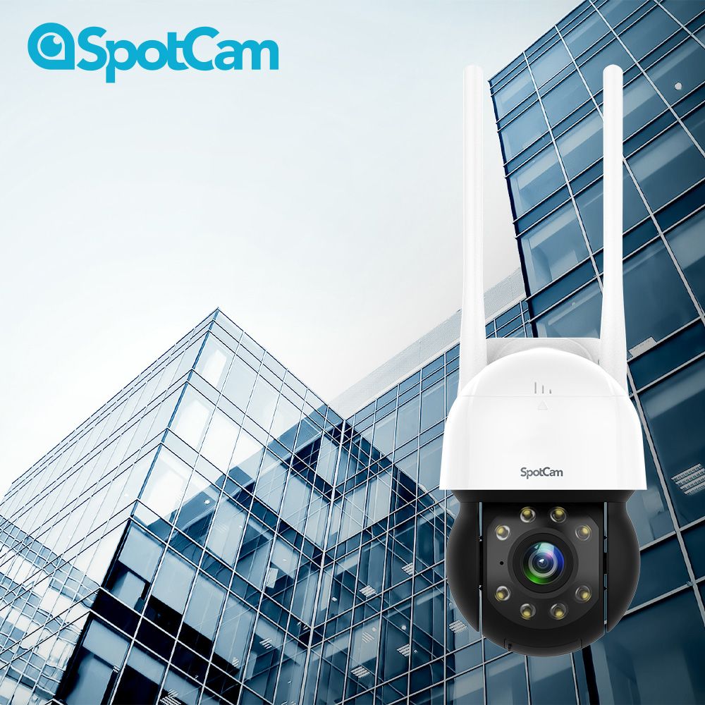 SpotCam PT1 免主機戶外防水全彩夜視高速球機WiFi無線攝影機 無線監視器